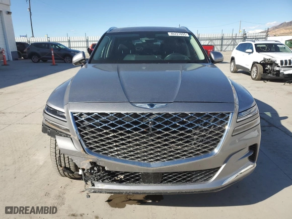 2023 Genesis GV80 with VIN KMUHCESCXPU107457, listed as a Copart auction lot 46227855 with 29,301 mi miles and Salvage Title. Bid and sale history available at carsss.com. Image 5.