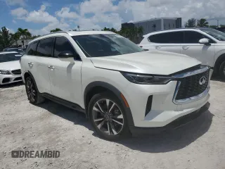 2024 Infiniti QX60 Luxe z VIN 5N1DL1FS4RC333428, wystawiony jako Copart lot #60544905 z przebiegiem 16 865 mil mil oraz Szkoda całkowita • Salvage title. Historia ofert i sprzedaży dostępna na DreamBid. Obrazek 4.