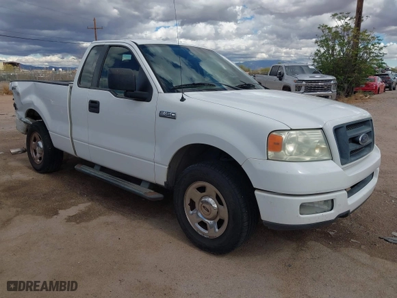 2005 Ford F-150 XL with VIN 1FTRF12W05NB36068, listed as a IAAI auction lot 41732744 with 203,261 mi miles. Bid and sale history available at carsss.com. Image 1.