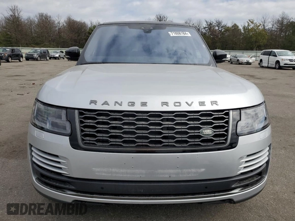 2019 Land Rover Range Rover with VIN SALGR2SU3LA587298, listed as a Copart auction lot 71808184 with 12,442 mi miles and Salvage title. Bid and sale history available at DreamBid. Image 5.