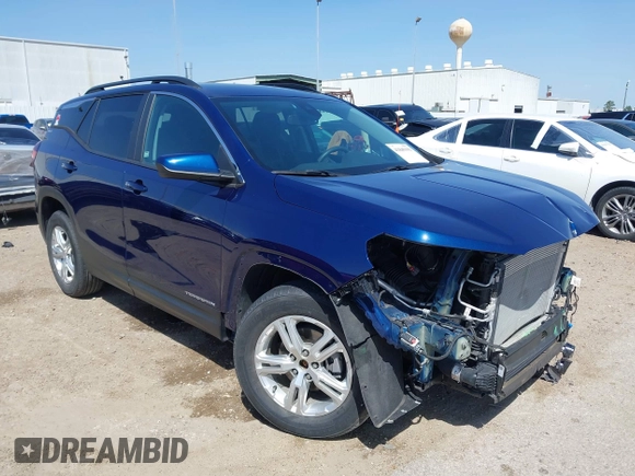 2022 GMC Terrain SLE with VIN 3GKALMEV0NL299267, listed as a IAAI auction lot 41845193 with 9,581 mi miles. Bid and sale history available at carsss.com. Image 1.