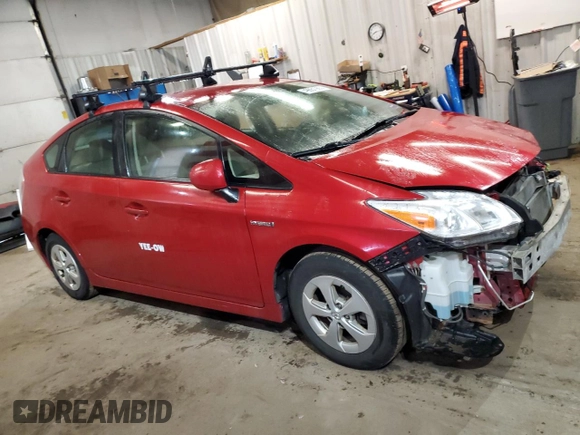 2013 Toyota Prius One with VIN JTDKN3DU5D5702946, listed as a Copart auction lot 49861965 with 189,145 mi miles and Salvage Title. Bid and sale history available at carsss.com. Image 4.