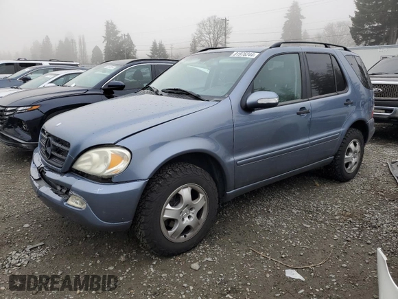 2004 Mercedes-Benz M-Class 3.5L with VIN 4JGAB57E74A489344, listed as a Copart auction lot 81976244 with 307,762 mi miles and Salvage Title. Bid and sale history available at carsss.com. Image 1.