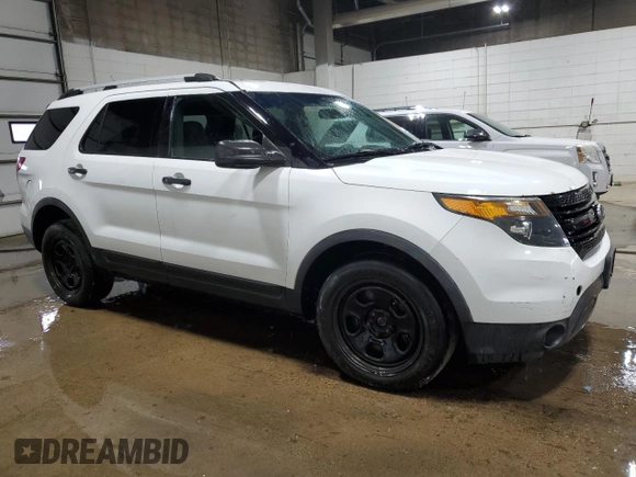 2013 Ford Utility Police Interceptor with VIN 1FM5K8AR1DGC15827, listed as a Copart auction lot 78405194 with 0 mi miles and Salvage Title. Bid and sale history available at carsss.com. Image 4.