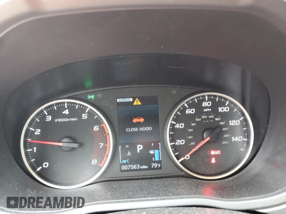 2024 Mitsubishi Eclipse Cross ES with VIN JA4ATUAAXRZ047520, listed as a Copart auction lot 73938724 with 7,563 mi miles and Salvage title. Bid and sale history available at DreamBid. Image 9.