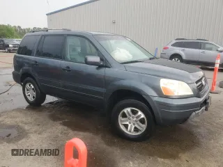 2005 Honda Pilot EX-L with VIN 5FNYF18555B060159, listed as a Copart auction lot 54165005 with 147,187 mi miles and Salvage title. Bid and sale history available at DreamBid. Image 4.
