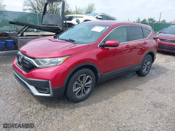2021 Honda CR-V EX-L with VIN 7FARW2H81ME017221, listed as a IAAI auction lot 41919623 with 26,554 mi miles. Bid and sale history available at carsss.com. Image 18.