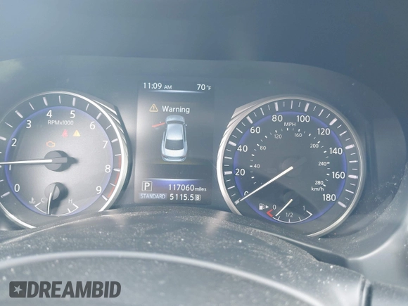 2015 Infiniti Q50 Premium with VIN JN1BV7AR5FM390985, listed as a IAAI auction lot 42641031 with 117,060 mi miles and . Bid and sale history available at DreamBid. Image 7.