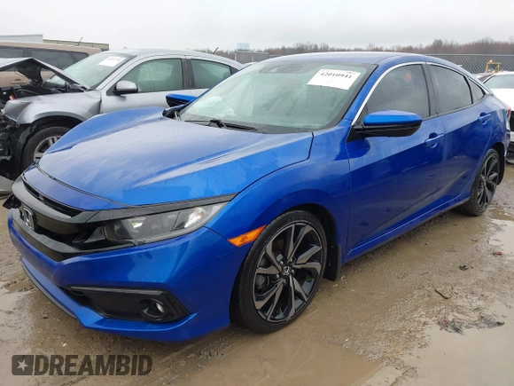 2020 Honda Civic Sedan Sport with VIN 2HGFC2F80LH520209, listed as a IAAI auction lot 42010941 with 65,719 mi miles. Bid and sale history available at carsss.com. Image 17.