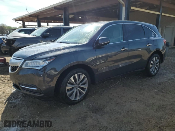 2016 Acura MDX w/Tech with VIN 5FRYD3H42GB006652, listed as a Copart auction lot 51075875 with 146,451 mi miles and Salvage Title. Bid and sale history available at carsss.com. Image 1.