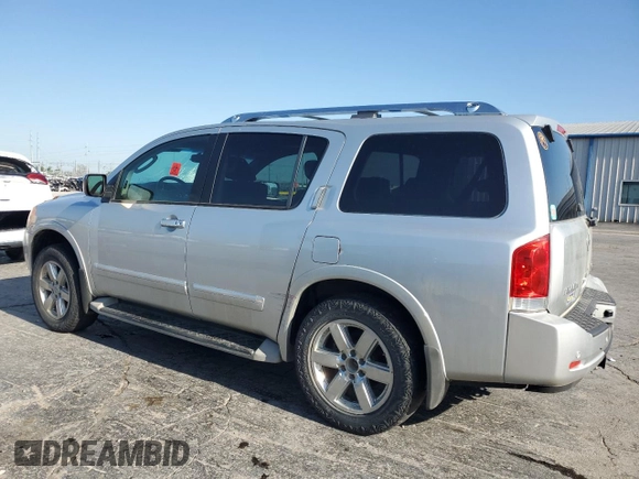 2011 Nissan Armada Platinum z VIN 5N1BA0NC8BN611923, wystawiony jako Copart lot #53615205 z przebiegiem 218 103 mil mil oraz Szkoda całkowita • Salvage title. Historia ofert i sprzedaży dostępna na DreamBid. Obrazek 2.