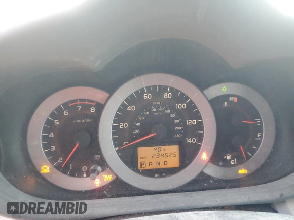 2011 Toyota RAV4 with VIN 2T3BF4DV5BW171121, listed as a Copart auction lot 52013185 with 234,525 mi miles and Clean Title. Bid and sale history available at DreamBid. Image 9.