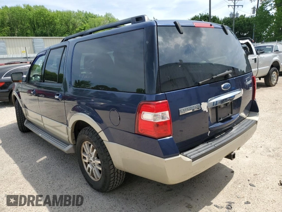2009 Ford Expedition Max Eddie Bauer with VIN 1FMFK18539EB06710, listed as a Copart auction lot 54005915 with 185,375 mi miles and Salvage Title. Bid and sale history available at DreamBid. Image 2.