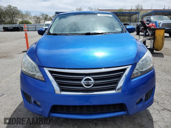 2013 Nissan Sentra FE+ S with VIN 3N1AB7AP1DL627448, listed as a Copart auction lot 52563635 with 154,428 mi miles and Salvage Title. Bid and sale history available at DreamBid. Image 5.