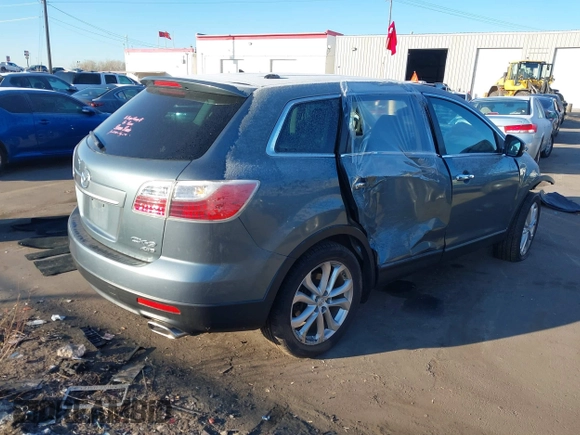 2012 Mazda CX-9 Grand Touring with VIN JM3TB3DV1C0367600, listed as a IAAI auction lot 41311589 with 1 mi miles. Bid and sale history available at carsss.com. Image 4.
