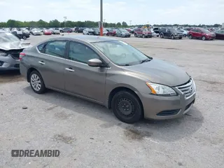 2015 Nissan Sentra S with VIN 3N1AB7APXFY257607, listed as a IAAI auction lot 42092433 with 90,157 mi miles. Bid and sale history available at carsss.com. Image 1.