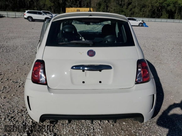 2015 FIAT 500 Turbo with VIN 3C3CFFHH4FT733516, listed as a Copart auction lot 81738334 with 0 mi miles and Salvage Title. Bid and sale history available at carsss.com. Image 6.