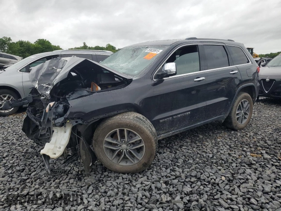 2018 Jeep Grand Cherokee Limited z VIN 1C4RJFBG7JC299360, wystawiony jako Copart lot #59839915 z przebiegiem Nie podano mil oraz Szkoda całkowita • Salvage title. Historia ofert i sprzedaży dostępna na DreamBid. Obrazek 1.