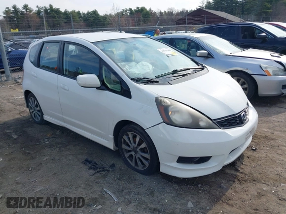 2013 Honda Fit Sport with VIN JHMGE8H5XDC004168, listed as a IAAI auction lot 42041306 with 107,459 mi miles. Bid and sale history available at carsss.com. Image 1.
