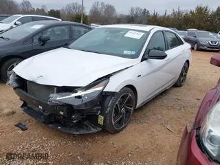2023 Hyundai Elantra N Line with VIN KMHLR4AF7PU571531, listed as a IAAI auction lot 41427402 with 42660 miles. Bid and sale history available at carsss.com. Image 17.