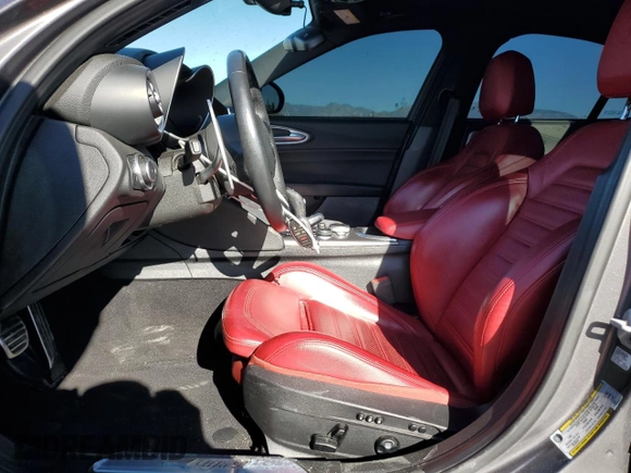 2022 Alfa Romeo Giulia Veloce with VIN ZARFAMBN7N7653310, listed as a Copart auction lot 88539535 with 17,289 mi miles and Salvage Title. Bid and sale history available at carsss.com. Image 7.