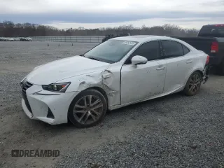 2020 Lexus IS with VIN JTHDA1D27L5107455, listed as a Copart auction lot 46362135 with 35,979 mi miles and Salvage Title. Bid and sale history available at carsss.com. Image 1.