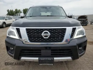 2018 Nissan Armada Platinum with VIN JN8AY2NEXJ9733932, listed as a Copart auction lot 68540944 with 60,030 mi miles and Salvage Title. Bid and sale history available at carsss.com. Image 5.