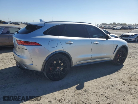 2019 Jaguar F-Pace SVR with VIN SADCZ2EE6KA603989, listed as a Copart auction lot 78444274 with 51,398 mi miles and Salvage title. Bid and sale history available at DreamBid. Image 3.