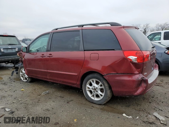 2006 Toyota Sienna XLE with VIN 5TDZA22C26S534176, listed as a Copart auction lot 42629215 with 180,828 mi miles and Salvage Title. Bid and sale history available at carsss.com. Image 2.