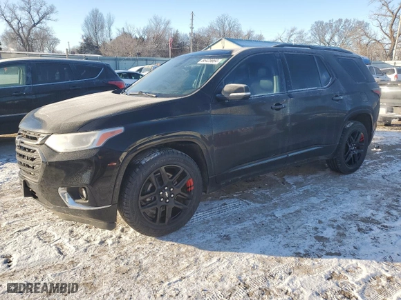 2019 Chevrolet Traverse Premier with VIN 1GNEVKKW9KJ107654, listed as a Copart auction lot 86425664 with 98,656 mi miles and Salvage Title. Bid and sale history available at carsss.com. Image 1.