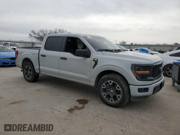 2024 Ford F-150 STX with VIN 1FTEW2KP7RKE61336, listed as a Copart auction lot 48214315 with Not Provided miles and Salvage Title. Bid and sale history available at carsss.com. Image 4.