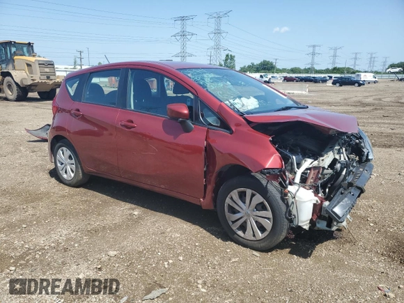2017 Nissan Note SV with VIN 3N1CE2CP3HL358553, listed as a Copart auction lot 60897425 with 65,447 mi miles and Salvage title. Bid and sale history available at DreamBid. Image 4.