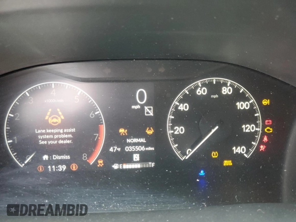 2024 Honda CR-V LX with VIN 2HKRS4H25RH414034, listed as a Copart auction lot 45588425 with 35,506 mi miles and Salvage Title. Bid and sale history available at DreamBid. Image 9.