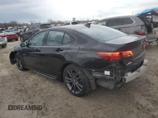 2019 Acura TLX w/A-Spec Pkg with VIN 19UUB3F6XKA005021, listed as a Copart auction lot 46462965 with 84,381 mi miles and Salvage title. Bid and sale history available at DreamBid. Image 2.