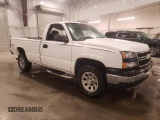 2006 Chevrolet Silverado 1500 Work Truck with VIN 3GCEK14X86G240897, listed as a Copart auction lot 80184834 with 103,530 mi miles and Salvage Title. Bid and sale history available at carsss.com. Image 4.