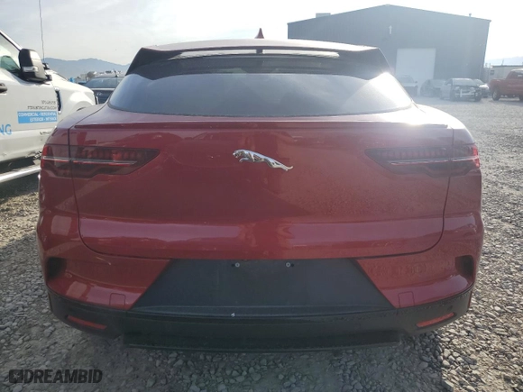 2020 Jaguar I-PACE S with VIN SADHB2S11L1F80427, listed as a Copart auction lot 71297074 with 40504 miles and Salvage Title. Bid and sale history available at carsss.com. Image 6.