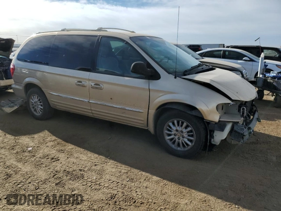 2001 Chrysler Town & Country Limited with VIN 2C8GP64L01R315064, listed as a Copart auction lot 50828055 with 202,113 mi miles and Salvage Title. Bid and sale history available at DreamBid. Image 4.