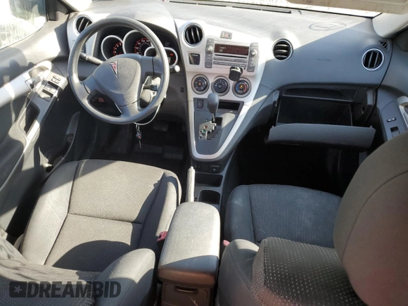 2009 Pontiac Vibe w/1SB with VIN 5Y2SP67059Z439698, listed as a Copart auction lot 75320774 with 132,107 mi miles and Salvage Title. Bid and sale history available at carsss.com. Image 8.
