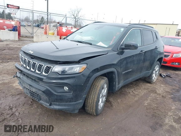2025 Jeep Compass Latitude с VIN 3C4NJDBN2ST548767, выставлен на аукционе IAAI как лот 41747520 с пробегом 1 888 миль миль и . История ставок и продаж доступна на DreamBid. Изображение 2.