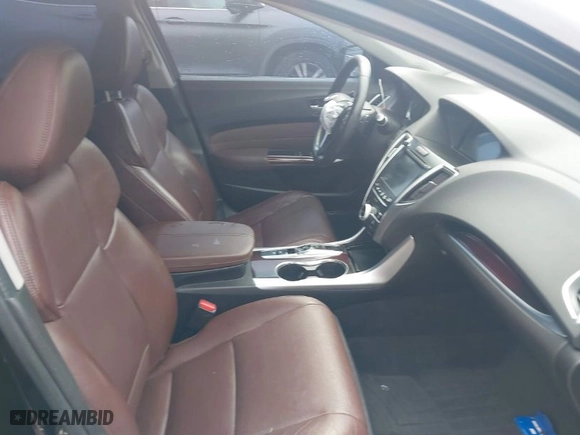 2015 Acura TLX V6 Tech with VIN 19UUB2F56FA008991, listed as a IAAI auction lot 41464023 with 119,818 mi miles. Bid and sale history available at carsss.com. Image 5.