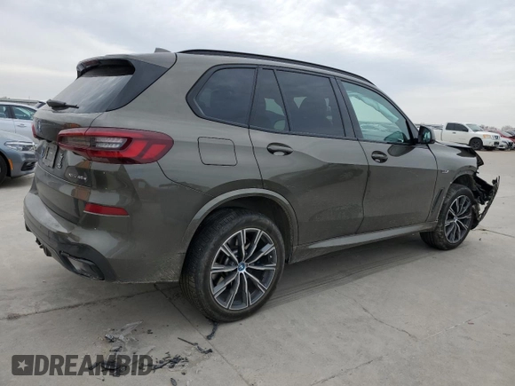 2023 BMW X5 xDrive45e with VIN 5UXTA6C08P9N43769, listed as a Copart auction lot 48232655 with 0 mi miles and Salvage Title. Bid and sale history available at carsss.com. Image 3.