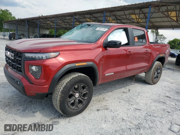 2024 GMC Canyon 2WD Elevation with VIN 1GTP5BEK0R1114660, listed as a Copart auction lot 58601294 with 2,096 mi miles and Salvage Title. Bid and sale history available at carsss.com. Image 1.