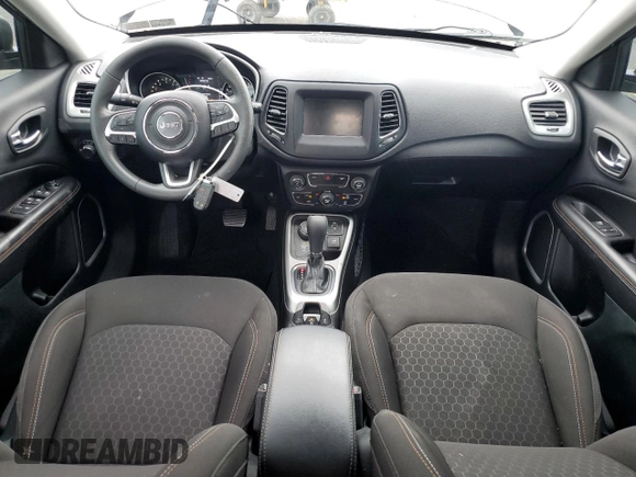 2020 Jeep Compass Sport with VIN 3C4NJDABXLT196966, listed as a Copart auction lot 61240865 with 61,148 mi miles and Salvage title. Bid and sale history available at DreamBid. Image 8.