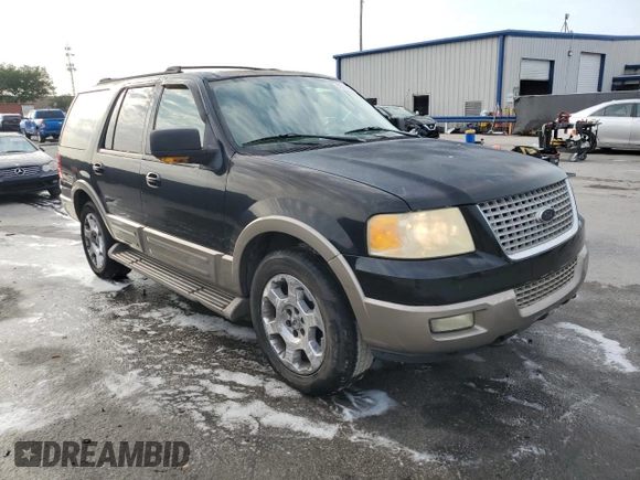 2003 Ford Expedition Eddie Bauer z VIN 1FMFU18L33LB66949, wystawiony jako Copart lot #56013995 z przebiegiem 265 551 mil mil oraz Szkoda całkowita • Salvage title. Historia ofert i sprzedaży dostępna na DreamBid. Obrazek 4.
