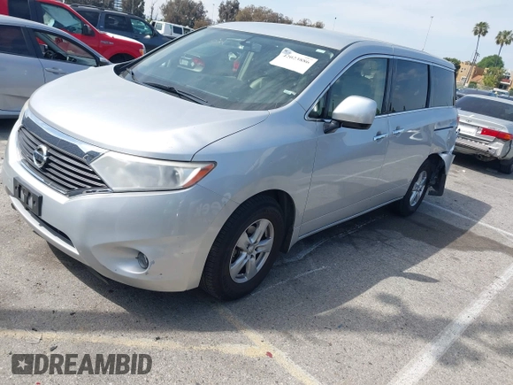 2015 Nissan Quest SV with VIN JN8AE2KP7F9126067, listed as a IAAI auction lot 42023886 with 62,251 mi miles. Bid and sale history available at carsss.com. Image 2.