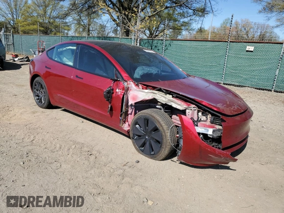 2025 Tesla Model 3 Long Range z VIN 5YJ3E1EA7SF906723, wystawiony jako Copart lot #53521795 z przebiegiem 5 115 mil mil oraz Szkoda całkowita • Salvage title. Historia ofert i sprzedaży dostępna na DreamBid. Obrazek 4.