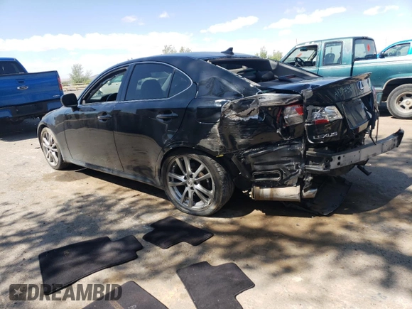 2008 Lexus IS 250 with VIN JTHBK262982067587, listed as a Copart auction lot 55614715 with 125,368 mi miles and Salvage title. Bid and sale history available at DreamBid. Image 2.