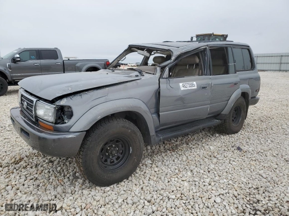 1996 Toyota Land Cruiser with VIN JT3HJ85J6T0117395, listed as a Copart auction lot 46275595 with 222,808 mi miles and Salvage Title. Bid and sale history available at carsss.com. Image 1.