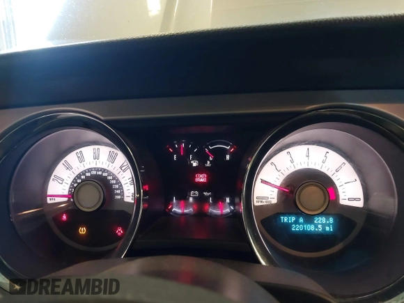 2011 Ford Mustang V6 with VIN 1ZVBP8AM9B5106521, listed as a IAAI auction lot 42041970 with 220,108 mi miles and . Bid and sale history available at DreamBid. Image 7.