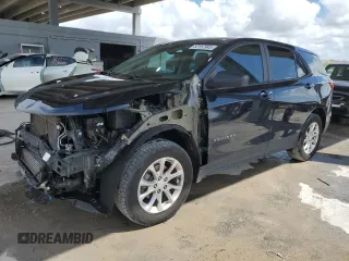 2020 Chevrolet Equinox LS with VIN 2GNAX5EVXL6201747, listed as a Copart auction lot 52157945 with 85,285 mi miles and Salvage title. Bid and sale history available at DreamBid. Image 1.